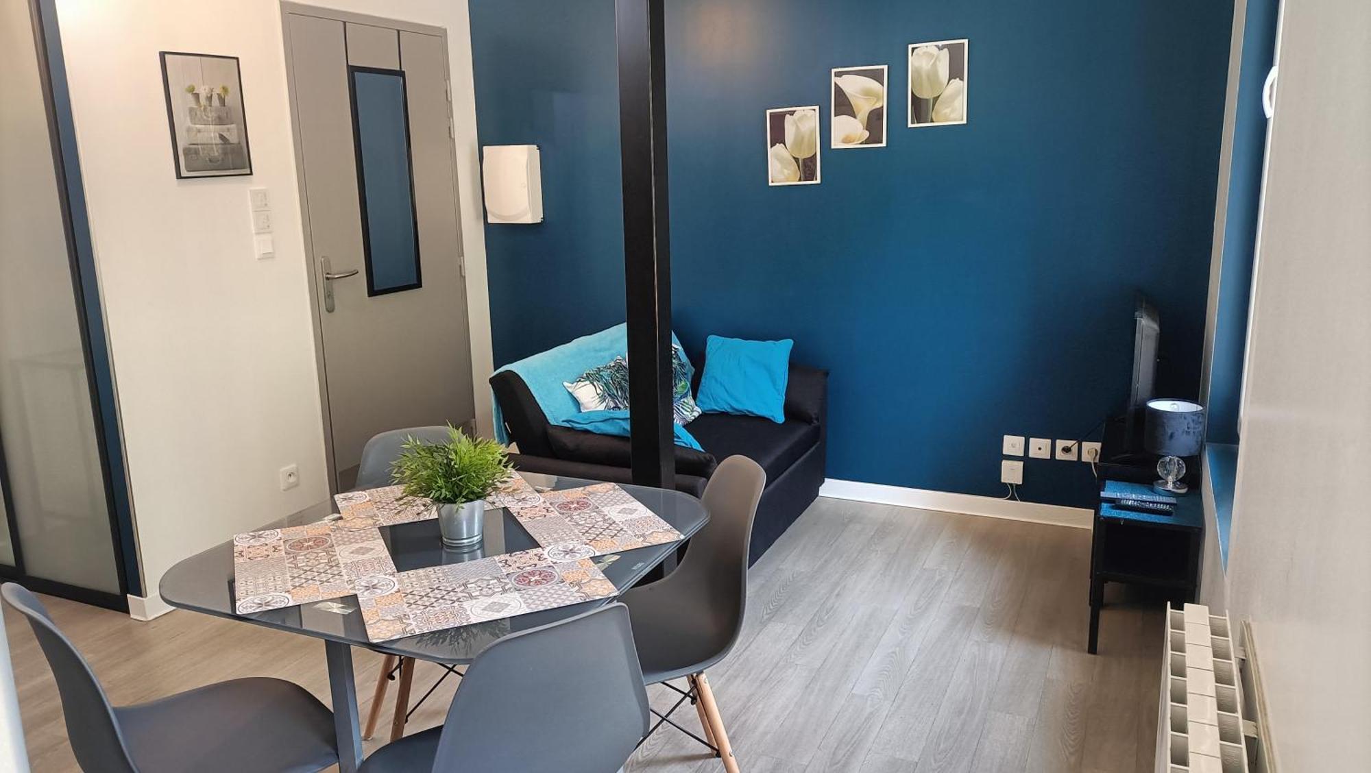 F1 Duplex Bleuet Renove Apartment Lamalou-les-Bains Bagian luar foto